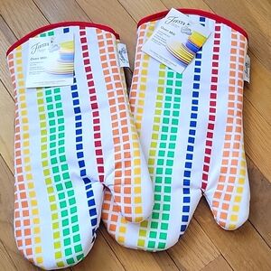 Fiesta Santa Fe Stripe Oven Mitt Set, 2 Piece